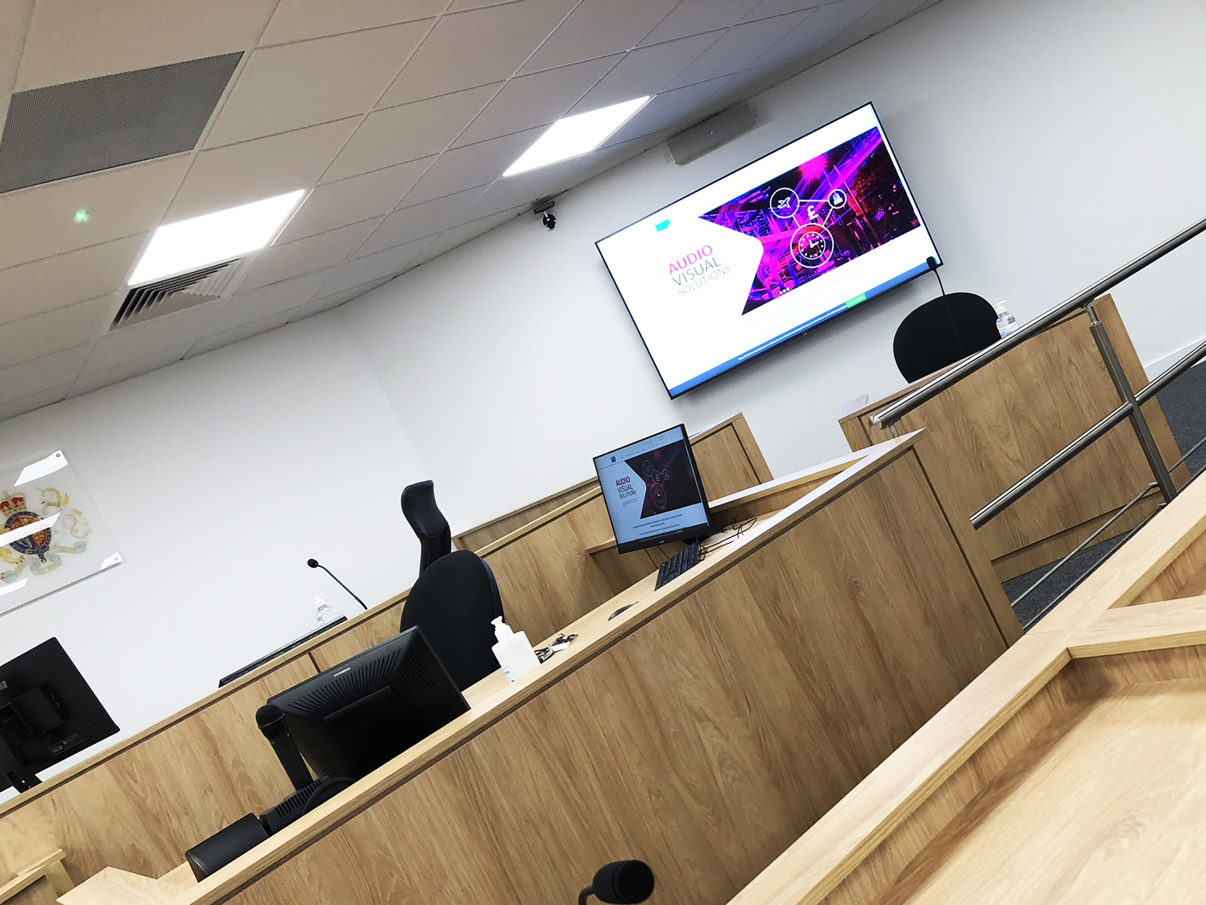 AV screen in Rochdale County Court