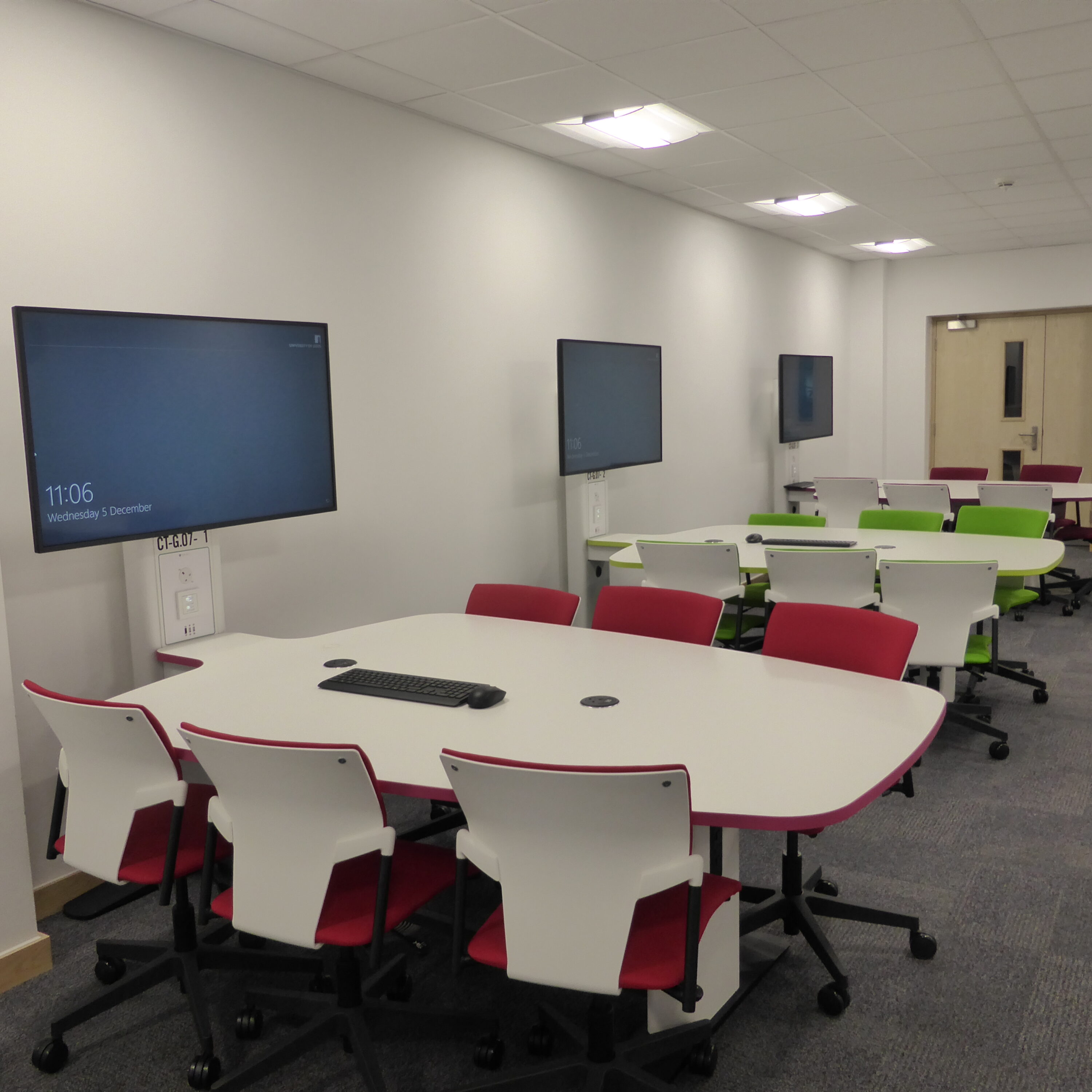 Collaboration learning room, Leeds Business School