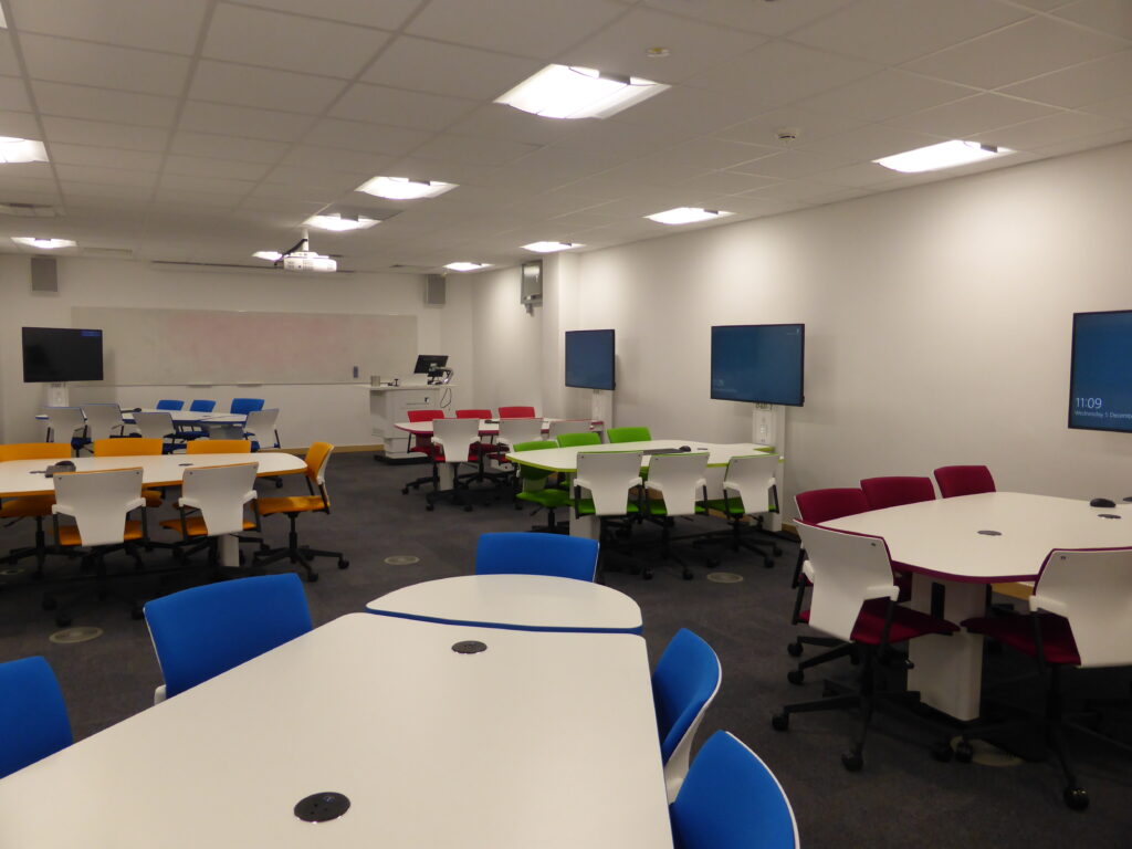 Collaboration learning room, Leeds Business School